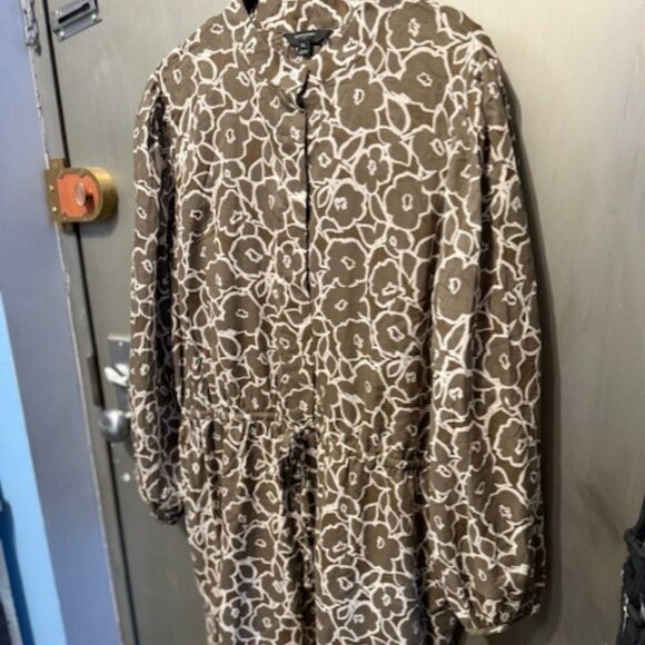 Retro Boho Voile floral Mini Shirtdress - Picture 11 of 16